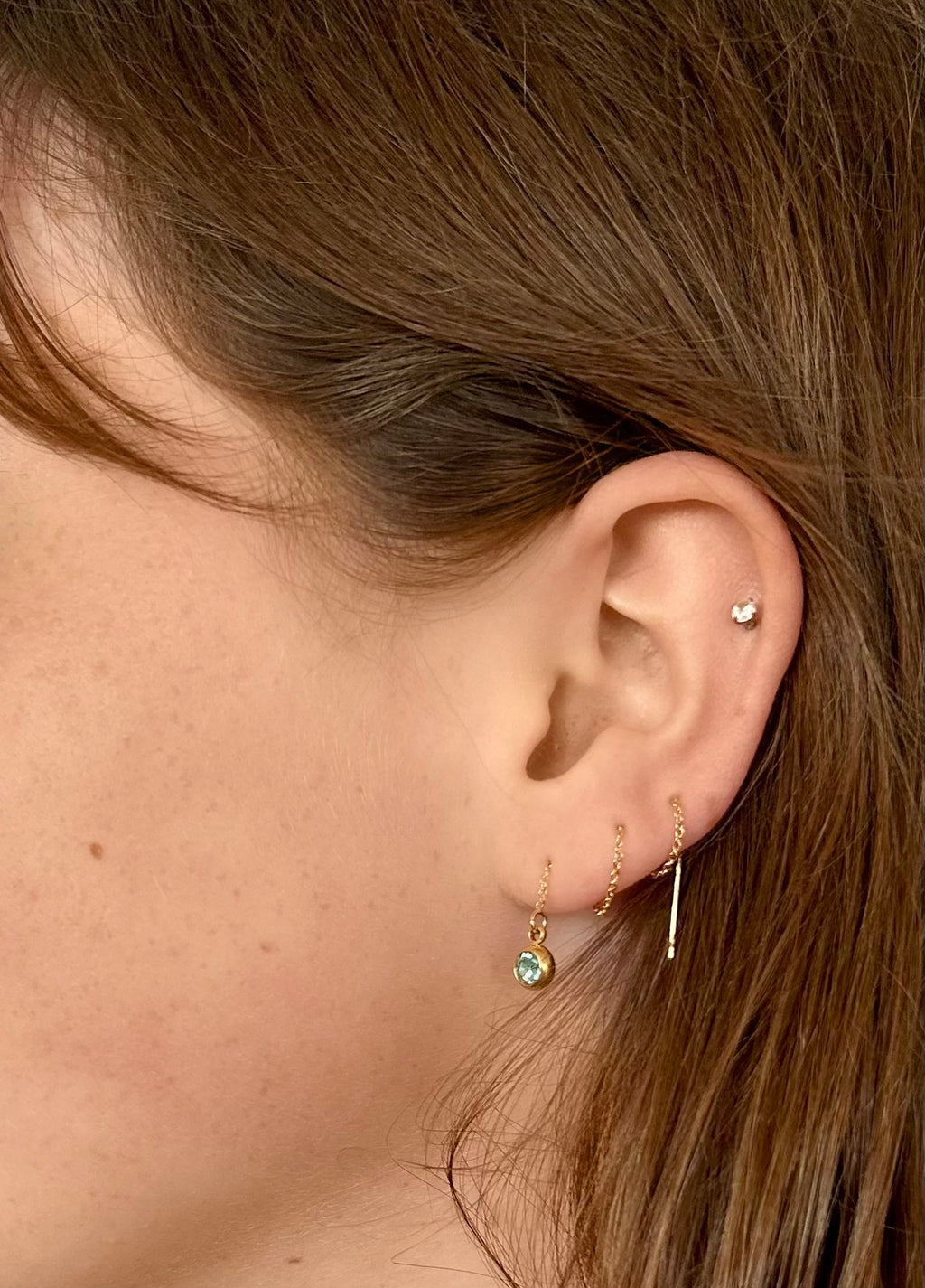 Gold Jewel Threaders