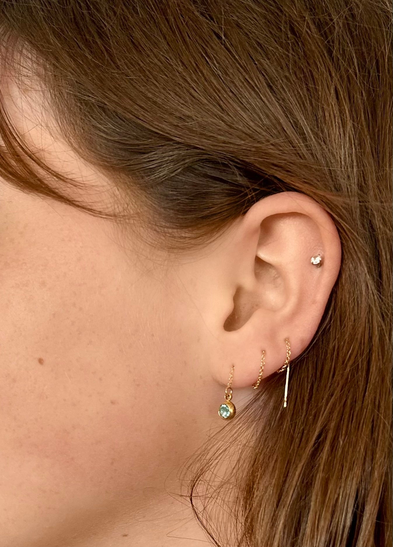 Gold Jewel Threaders